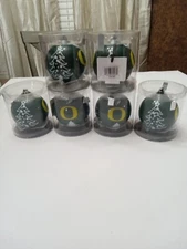 Oregon Ducks 6 Christmas Ornaments Lot, The Memory Company, Brand New With Tags