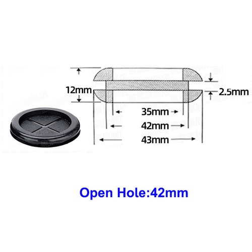 16 - 130mm Blanking Rubber Grommets Closed Blind Plugs Closed Bungs Wire Protect - Picture 19 of 32