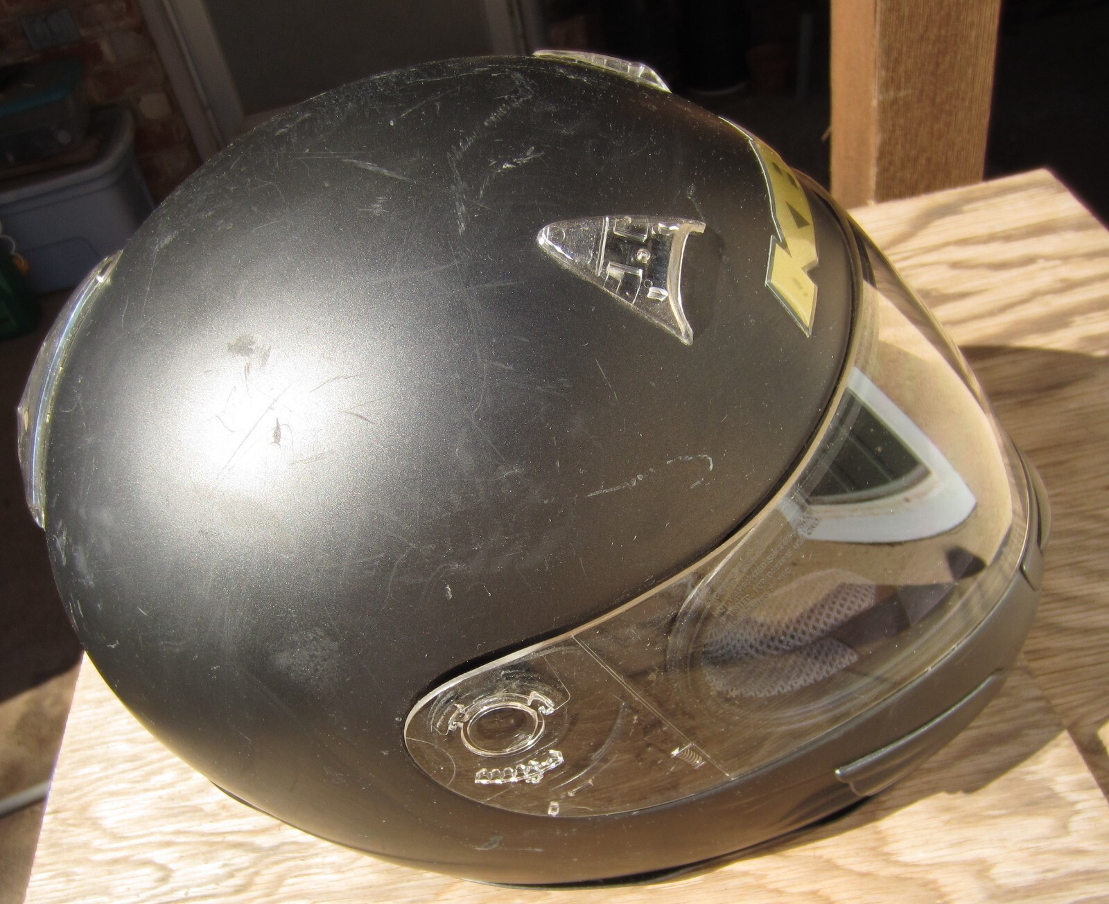 KBC Black Motorcycle Helmet, size L, for parts/repairs eBay