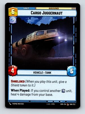 Vigilance Ground Cargo Juggernaut Unit Vehicle Tank Shielded 6C 6H 4P