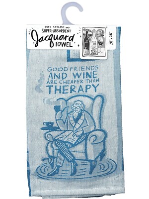 Primitives by Kathy  Good Friends and Wine Kitchen Towel NWT