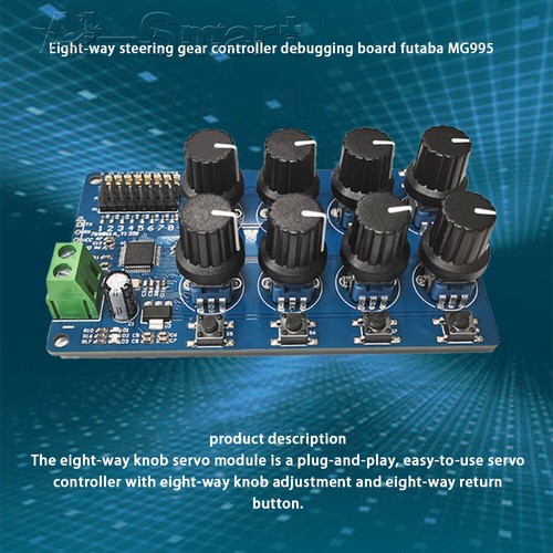 8 Channel Servos Control Board Steering Gear Controller Debug Board MG995 - Picture 3 of 12