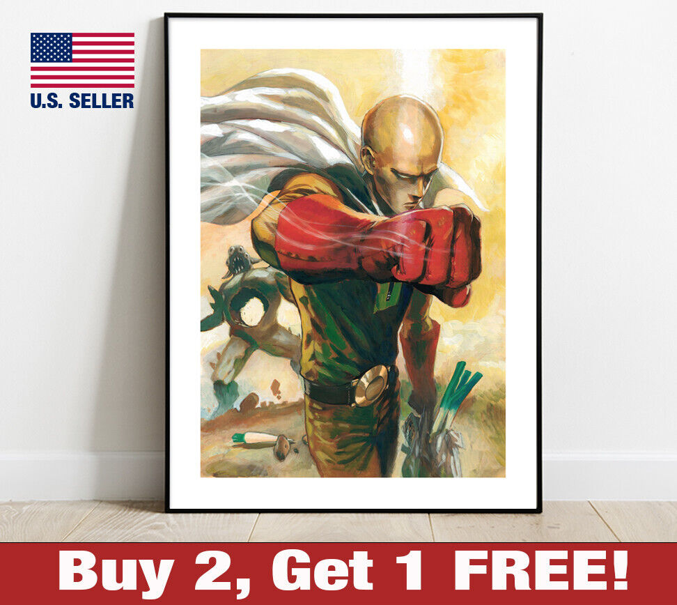 Poster One Punch Man - Saitama | Wall Art, Gifts & Merchandise 