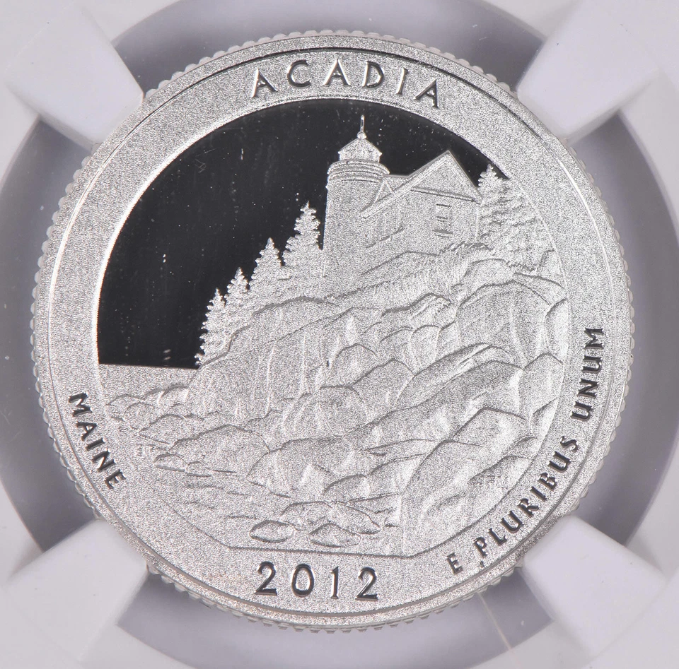 2012-S Silver PF69 ANT Acadia Quarter Limited Edition NGC - Image 3 of 4