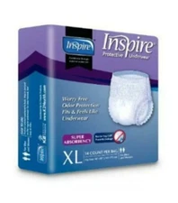 Lot of 2 Protective Underwear Size XL  28 Count. Adult Incontinence. Inspire.