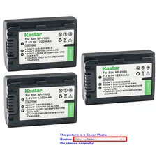 Kastar Replacement Battery for Sony NP-FH50 & Sony DCR-S60 DCR-SR62 DCR-SR65