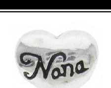 Nana heart Shaped Charm