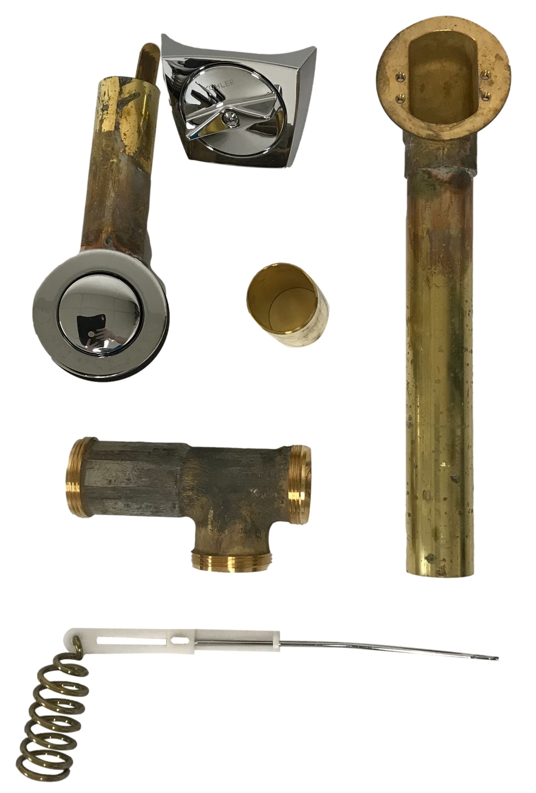 Kohler K-7160-TF-CP Clearflo Chrome-Polished Bathtub Drain Kit with ...