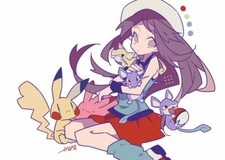 Anime pok mon ditto leaf pikachu rattata mouse booth Stitched Gaming Mat Desk