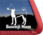Basenji Mom | High Quality Vinyl Dog Window Decal Sticker