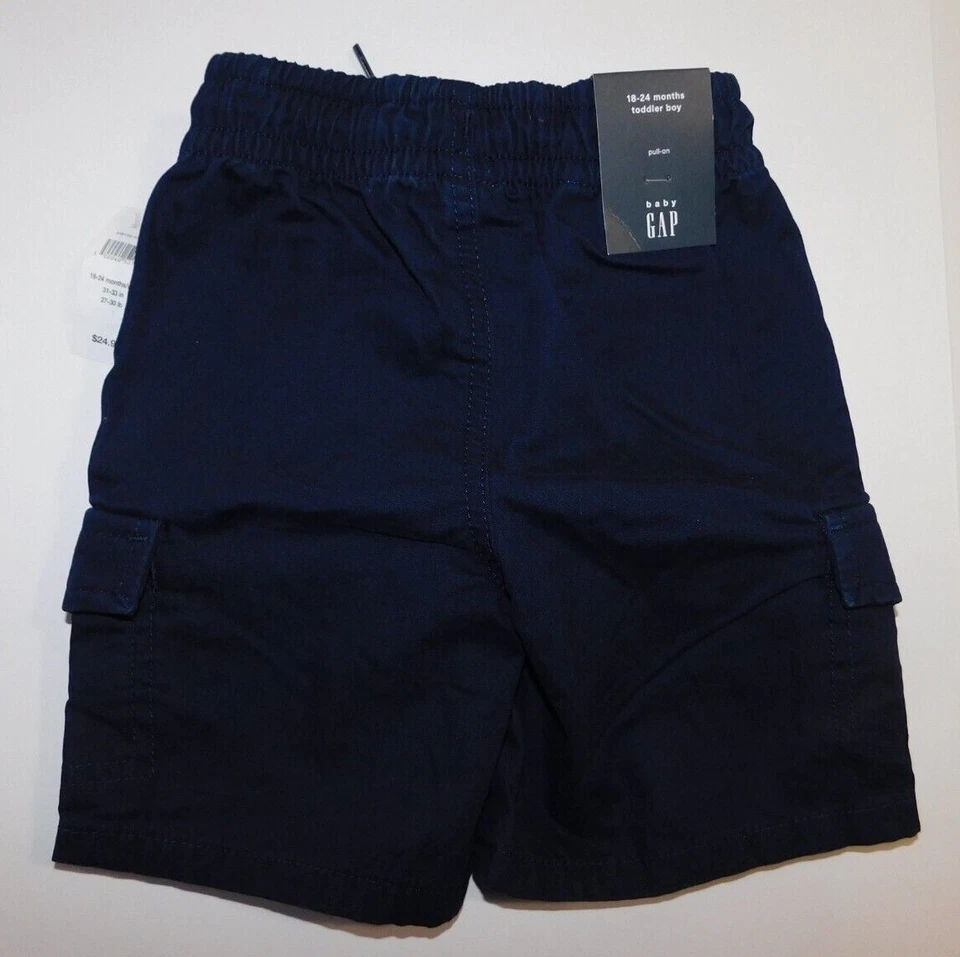 Gap Bebé Niño Body Carga Pantalones Cortos Amarillo Azul TALLA 18-24M Dinosaurio Bolsillos NUEVO Foto 4 de 4