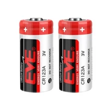 2X CR123A 3.0V 1500mAh Non-rechargeable Li-ion Battery without Plug