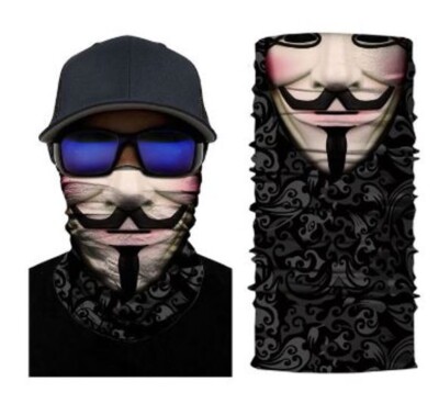 Bandana Sturmmaske Anonymus masque Hacker Computer DDOS