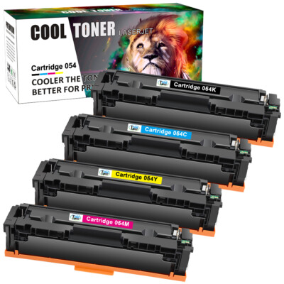 4 Pack CRG054 Compatible For Canon 054 Toner MF644cdw MF642cdw LBP622cdw Printer