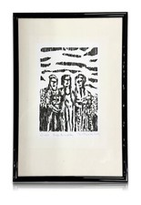 Jan Peter Thorbecke - Holzschnitt - 'Unter den Wolken' - signiert & nummeriert