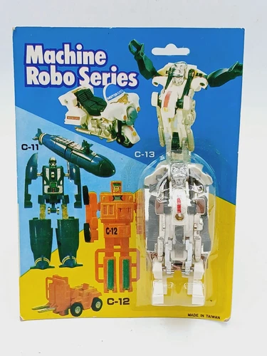 Vintage 1984 Machine Robo C-13 Motorcycle Figure Sealed MOC Carded