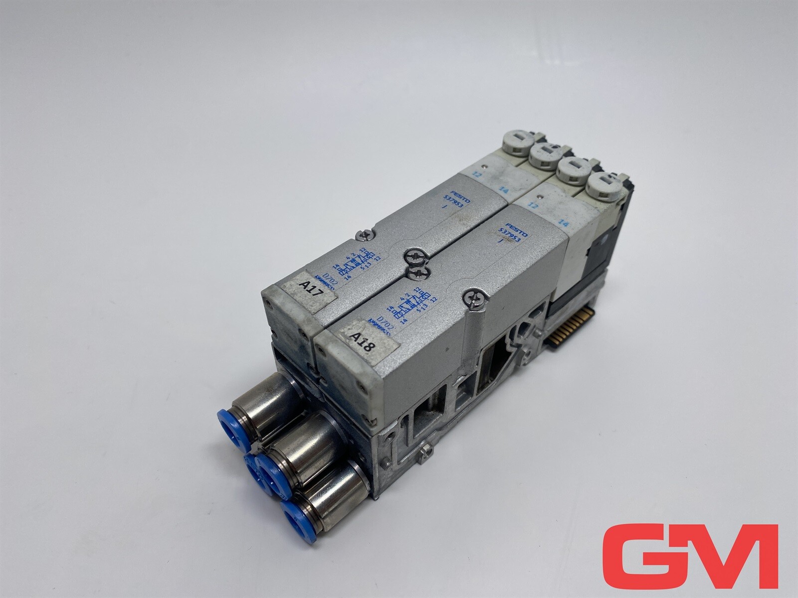 Festo Valve Unit 2X VMPA2-M1H-J-PI 537953 + VMPA2-FB-EMG-4 537984