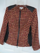 Nwt From The Set By Daniel Lawson Women's Jacket Long Sleeve Plaid Print.size M