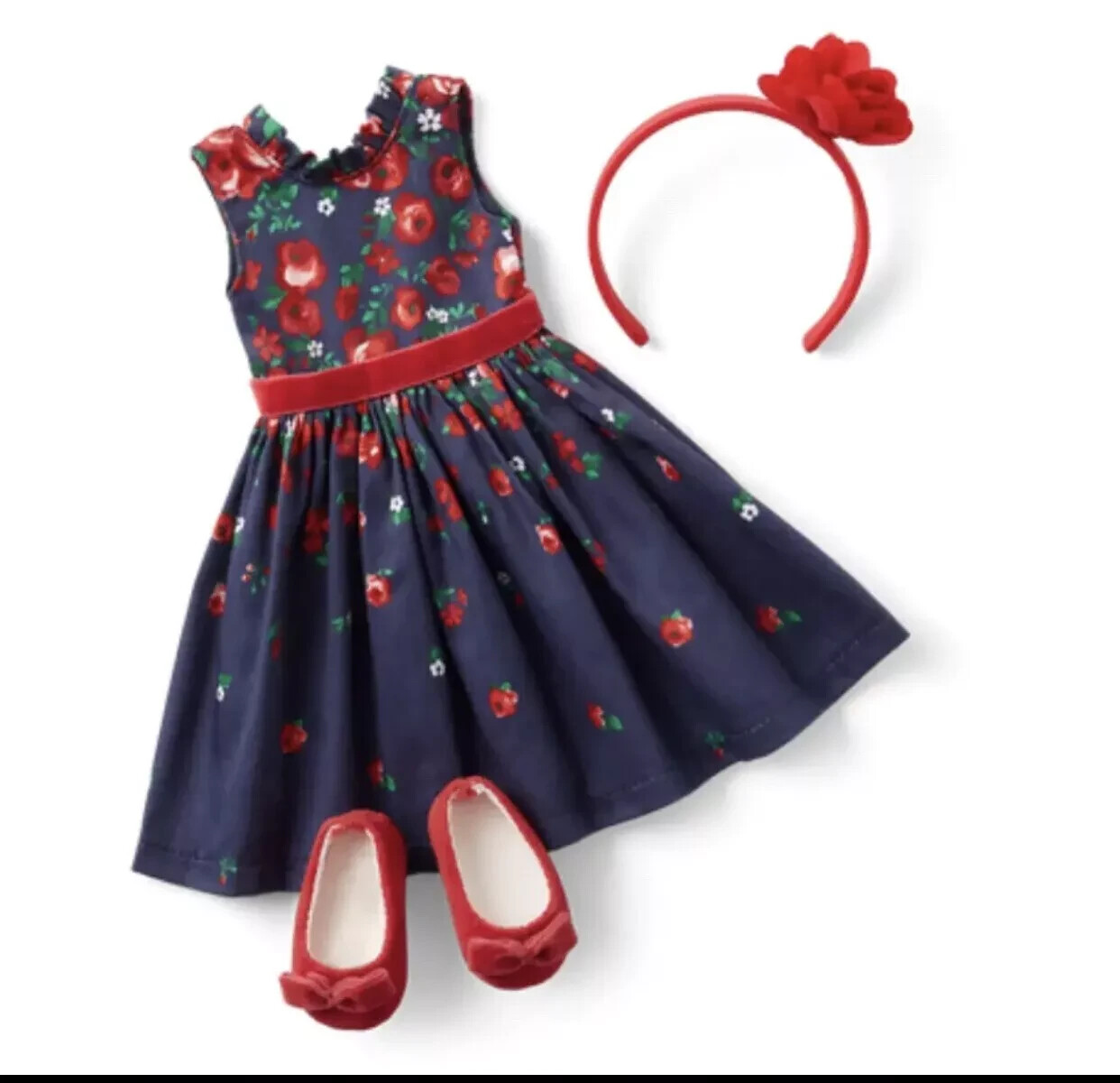 American Girl JANIE JACK WRAPPED IN ROSES PARTY DRESS WELLIE