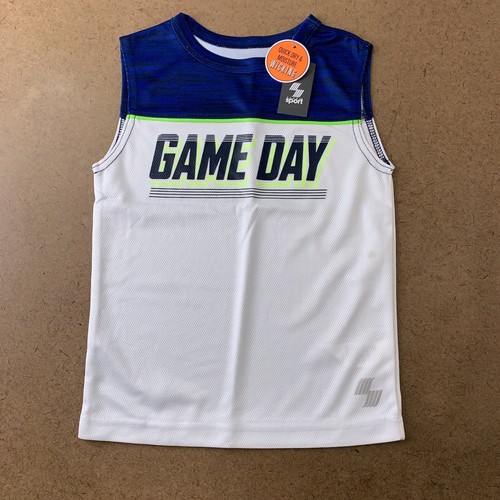 The Children's Place Boys XS (4) Performance Muscle Tank Top 2-Pack NWT *Flaw - Picture 2 of 10