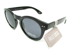 Falls Creek Black Round Sunglasses 25392LTL001 100 UV Protection