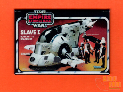 Kenner Star Wars ESB Slave I 2x3'' fridge/locker magnet package art Boba Fett 