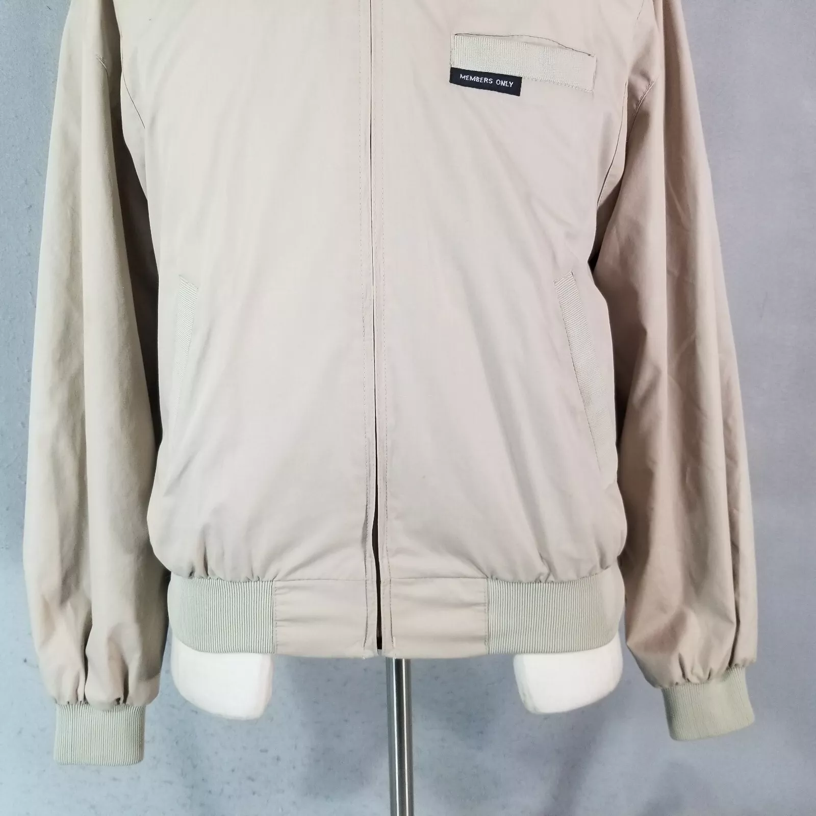 members-only beige vintage jacket
