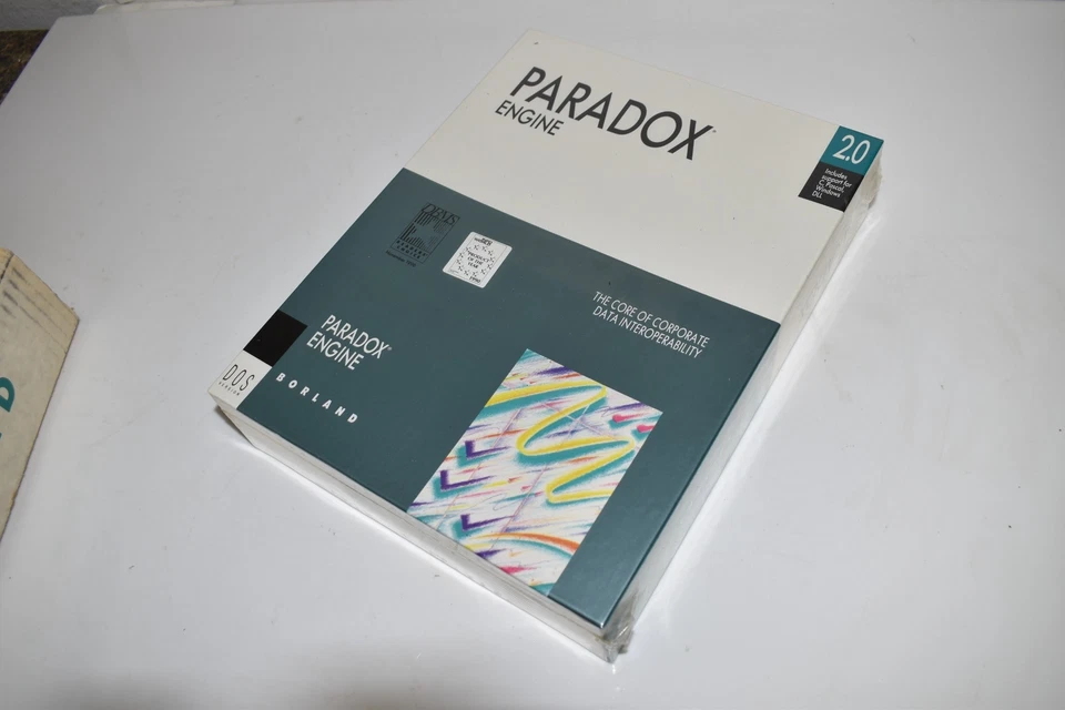 *KB* Vintage Borland Paradox Engine 2.0 DOS Version -- New and Sealed (TTC22) - Image 2 of 3