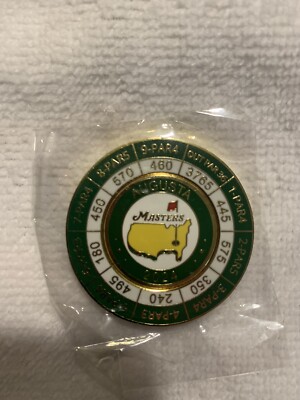 Augusta National Masters Magnetic Yardages Golf Ball Marker 2024