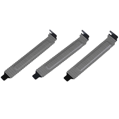 10Pcs New black PCI slot cover dust filter blanking plate hard steFY MB - Photo 2/9