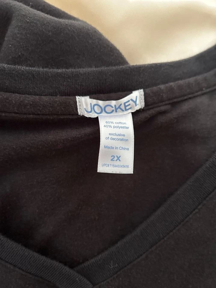 Jockey Cotton Blend Short Sleeve V neck Sleep Shirt Dress Size 2X - Image 4 of 4