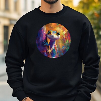 Gecko Portrait Sweatshirt Kuschelig und Perfekt für jeden Anlass S bis 4XL