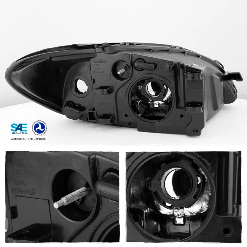 Faros de repuesto para faros izquierda + derecha Ford Taurus con bisel negro para Ford Taurus 00-07 Foto 2 de 4