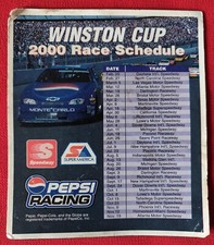 2000 Nascar Winston Cup Magnet schedule Jeff Gordon Pepsi Racing (3 1/2 x4 inch)