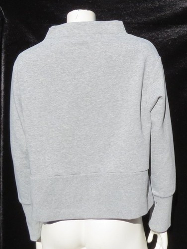 NIKE Dri Fit US Women’s M Heather Gray Versa Studio Loose Fit Sweatshirt Top EUC - Picture 7 of 7