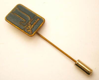S964) J Buchstabe Monogramm Logo C Jamin Vintage Werbung Krawatte Anstecknadel Abzeichen