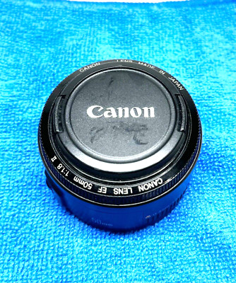 Canon EF 50 STM 50mm F/1:1.8 Lens black made in Japan