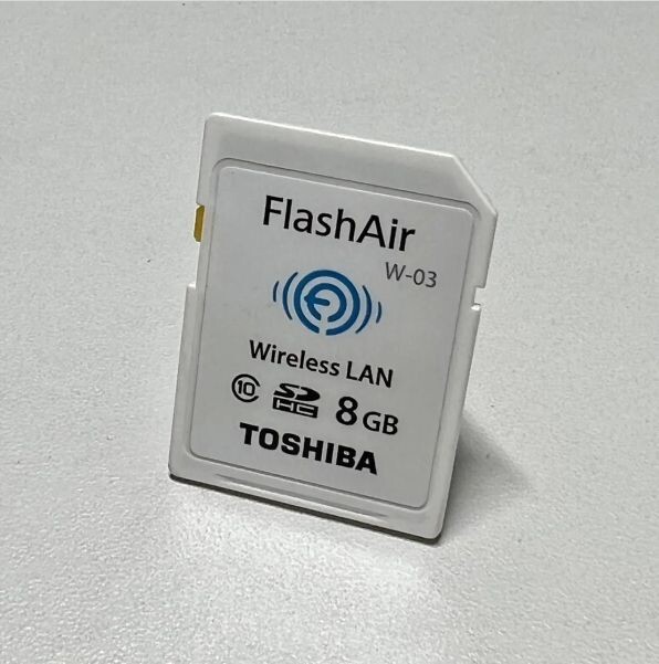 TOSHIBA FlashAir Wifi SD-Card 8GB Lot of 3 W-03 Photo Transfer to