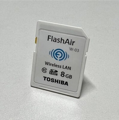 TOSHIBA FlashAir Wifi SD-Card 8GB Lot of 3 W-03 Photo Transfer to