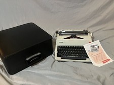 1969, Olympia deluxe German typewriter SM9 with case and manual looking stellar. thumbnail