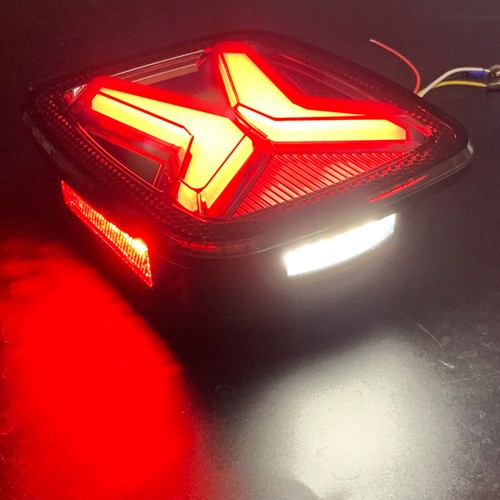 Newest X Tail Lamps For Jeep Wrangler TJ CJ YJ Pair Led Taillights w/ Side Light - Picture 6 of 13
