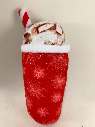 DOG TOY STARBARKS SNICKERDOODLE FRAPPAWCINO PLUSH DRINK TOY FROM STARBUCKS - Picture 3 of 3