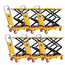APOLLOLIFT Free Shipping- 770lb Double Scissors Lift Table Cart Truck 51.2" Lift