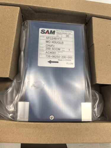 HITACHI-SAM Mass Flow Controller SFC2481FX CH2F2 200SCCM MC-4SUGLB NEW - Picture 4 of 6