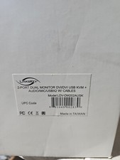 Linkskey 2-Port Dual Monitor DVI/DVI USB AUDIO/MIC KVM Switch LDV-DM202AUSK z69