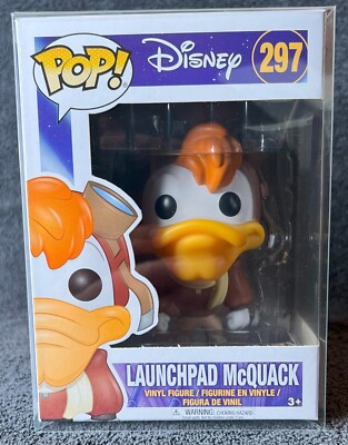 Funko Pop! Animation: DISNEY Darkwing Duck Launchpad McQuack #297 w/Protector