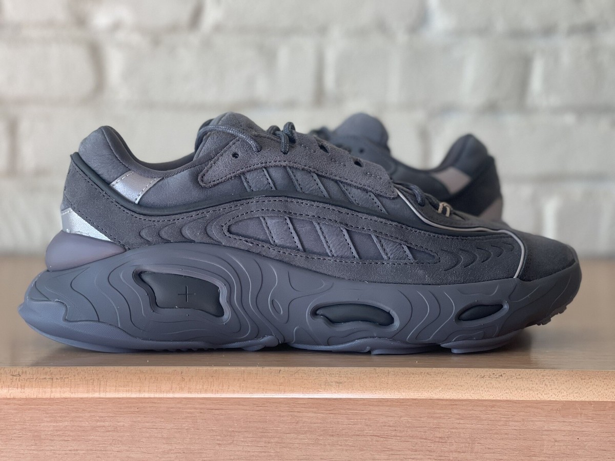 Adidas Oznova Triple Grey Dark Grey Suede Men's Running Shoes Size