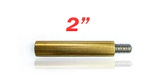 2" Brass Extension - 10-32 threads - Standoffs Brass / Stainless Steel