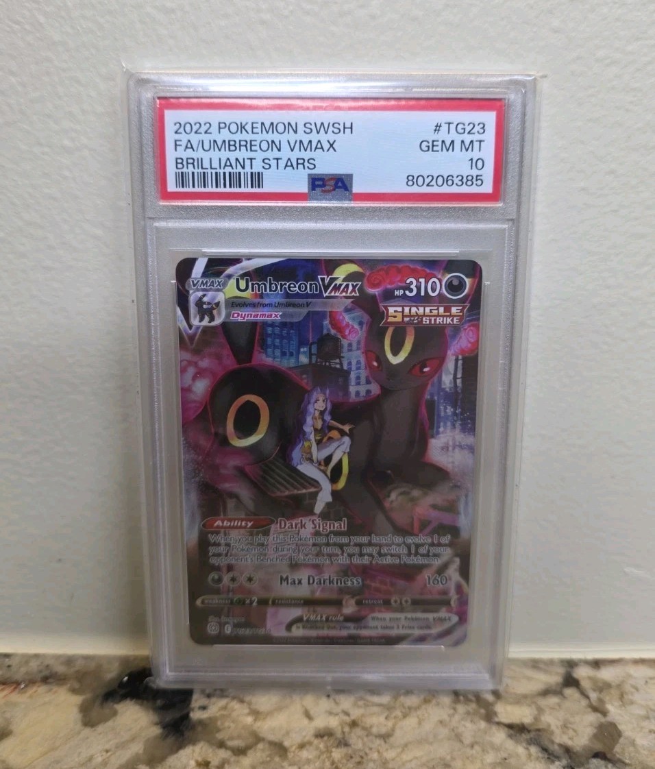 Umbreon VMAX TG23/TG30 Brilliant Stars FA Pokemon Card Trainer Gallery PSA 10