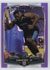 2014 Topps Chrome Retail Purple Refractor Caraun Reid #215 0nr3